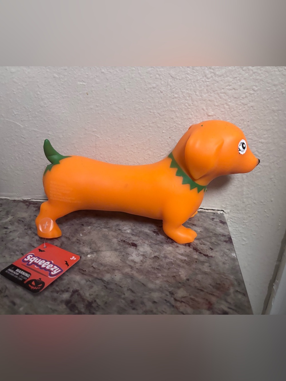 Sunny Days Squeezze Halloween Pumpkin Dog Squishy